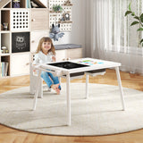 Sensory Table and Chair Set for Kids 2-8 with Foldable Bins