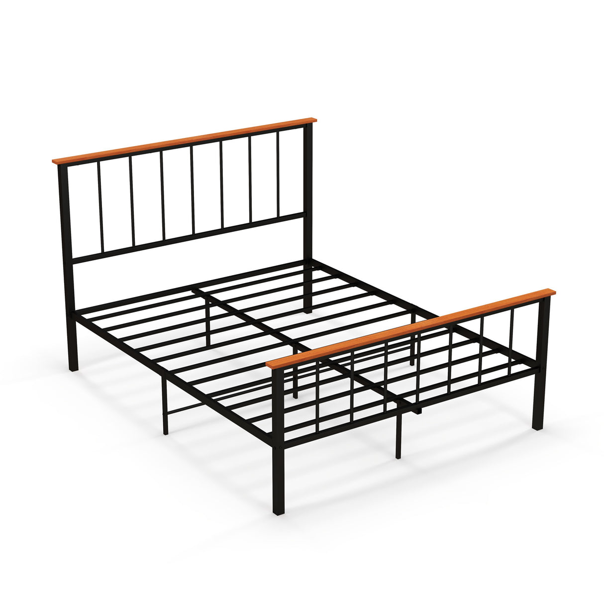 Bed Frame with Headboard and Footboard