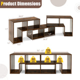 3 Pieces Adjustable TV Stand for TVs up to 65 Inch with Shelves