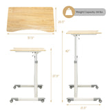 Height Adjustable Computer Desk Sit to Stand Rolling Table
