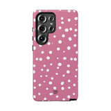 BLUSH RED DOTS | Tough Phone Case