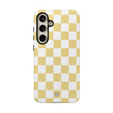 BANANA YELLOW CHECKERBOARD | Tough Phone Case