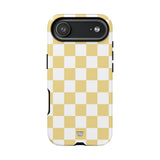 BANANA YELLOW CHECKERBOARD | Tough Phone Case