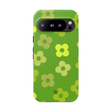GREEN RETRO FLOWERS | Tough Phone Case