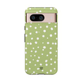 PALE OLIVE DOTS | Tough Phone Case
