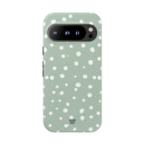 PASTEL GREEN DOTS | Tough Phone Case