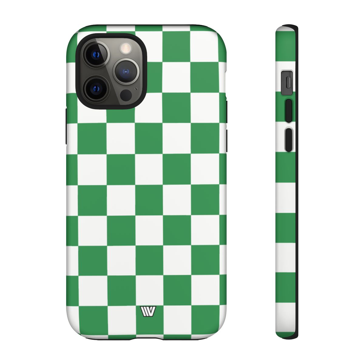 GREEN WHITE CHECKERBOARD | Tough Phone Case