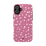 BLUSH RED DOTS | Tough Phone Case