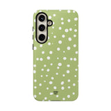 PALE OLIVE DOTS | Tough Phone Case