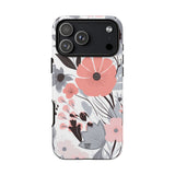GRAY PASTEL FLOWERS | Tough Phone Case