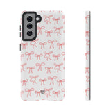 RED RIBBON CHARM | Tough Phone Case