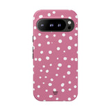 BLUSH RED DOTS | Tough Phone Case