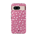 BLUSH RED DOTS | Tough Phone Case