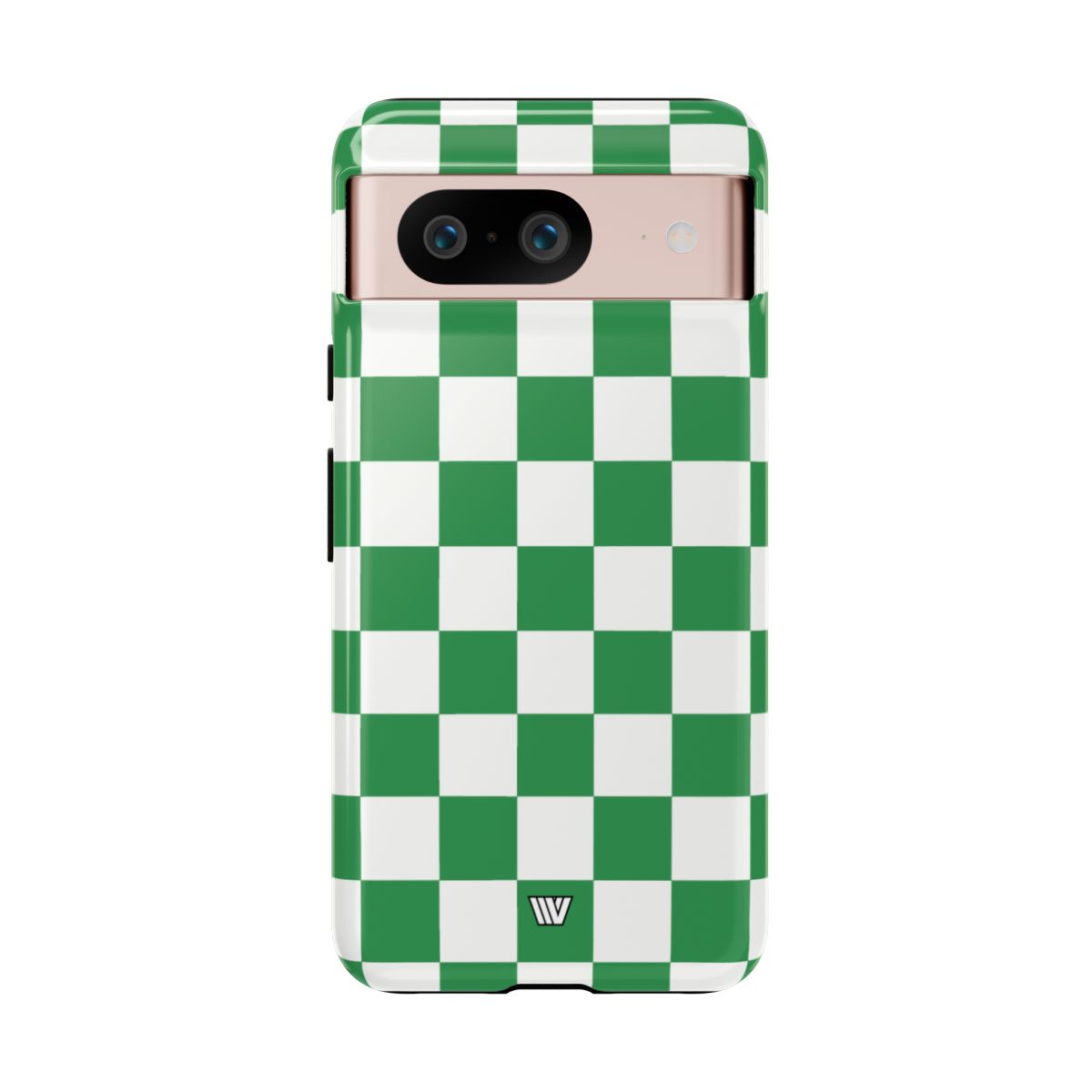 GREEN WHITE CHECKERBOARD | Tough Phone Case
