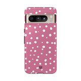 BLUSH RED DOTS | Tough Phone Case