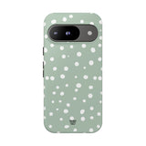 PASTEL GREEN DOTS | Tough Phone Case