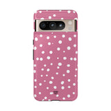 BLUSH RED DOTS | Tough Phone Case