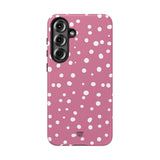 BLUSH RED DOTS | Tough Phone Case