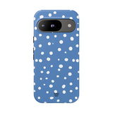 DUSTY BLUE DOTS | Tough Phone Case