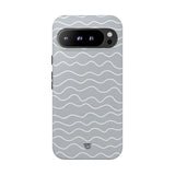 GRAY WAVES | Tough Phone Case
