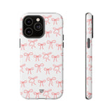RED RIBBON CHARM | Tough Phone Case