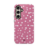 BLUSH RED DOTS | Tough Phone Case