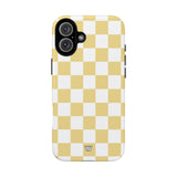 BANANA YELLOW CHECKERBOARD | Tough Phone Case