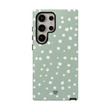 PASTEL GREEN DOTS | Tough Phone Case