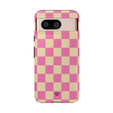PINK TAN CHECKERBOARD | Tough Phone Case