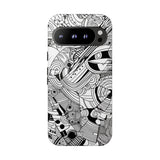 B&W ABSTRACT DOODLE | Tough Phone Case