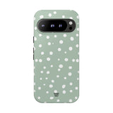 PASTEL GREEN DOTS | Tough Phone Case
