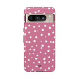 BLUSH RED DOTS | Tough Phone Case