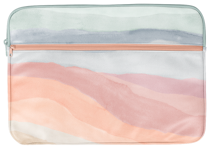 Zippered Pocket Laptop Sleeve 13" - Sunset Stripes