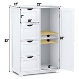 Standing Indoor Wooden Cabinet with 4 Drawers