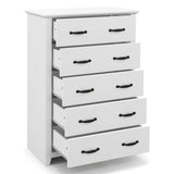 Tall Storage Dresser with 5 Pull-out Drawers for Bedroom Living Room