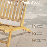 Teak Wood Outdoor Reclining Chair with Comfortable Backrest