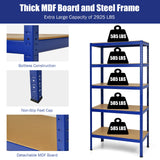 71 inch Heavy Duty Steel Adjustable 5 Level Storage Shelves