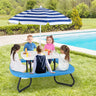 Toddler Outdoor Activity Table with Adjustable and Collapsible Umbrella