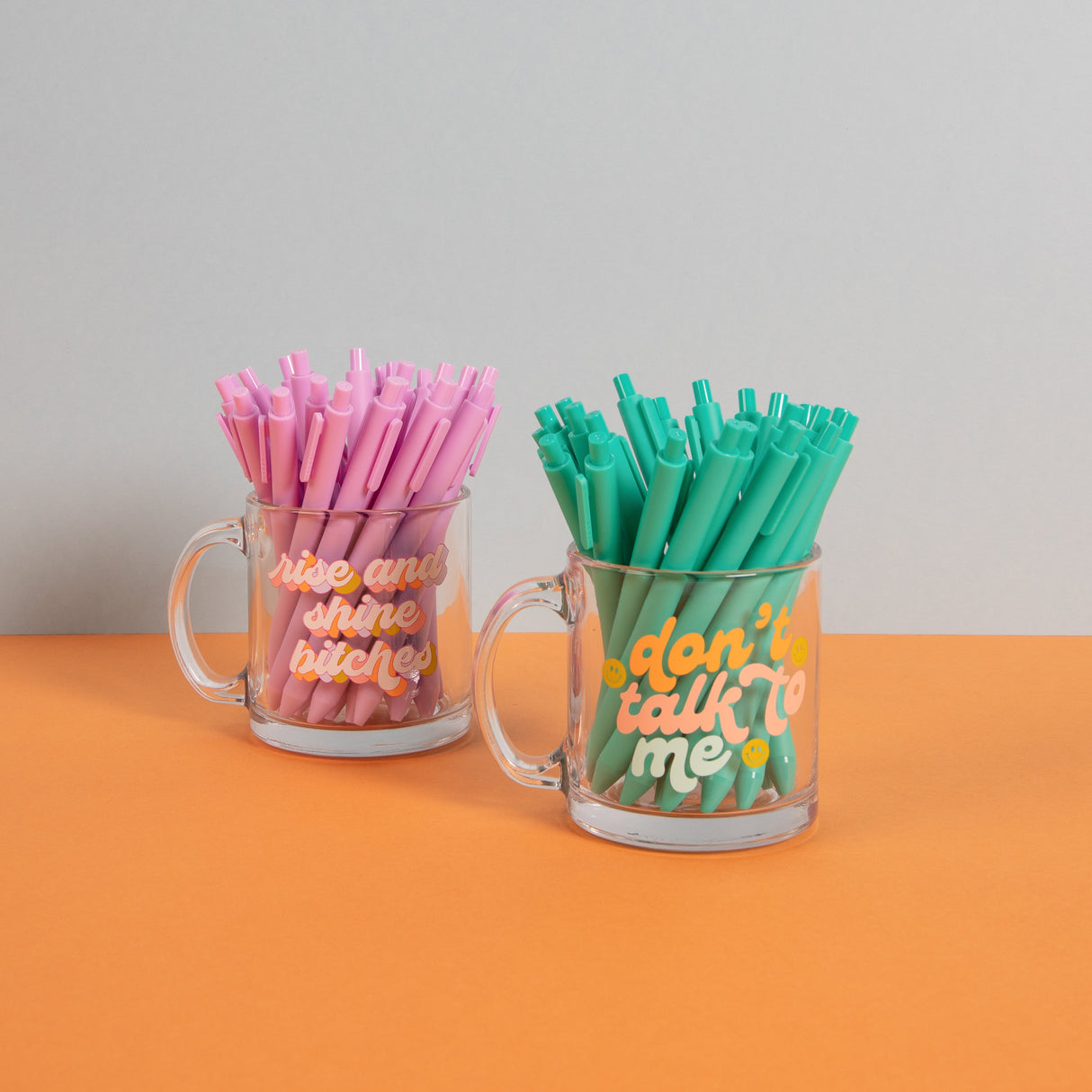 Don't Talk To Me Clear Glass Mug