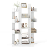 Tree-Shaped Bookshelf with 13 Compartments for Home Office