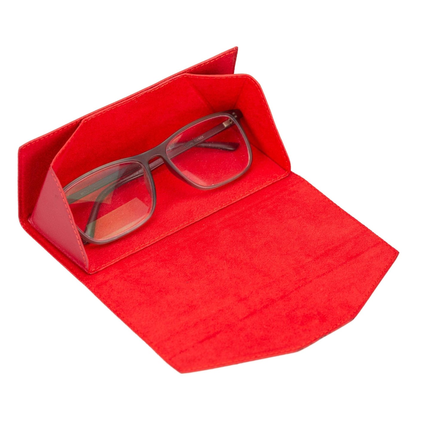 Triangle Leather Cases for Eyeglass or Sunglasses