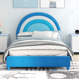 Twin Bed Frame with Height-Adjustable Headboard and Sturdy Wooden Slats