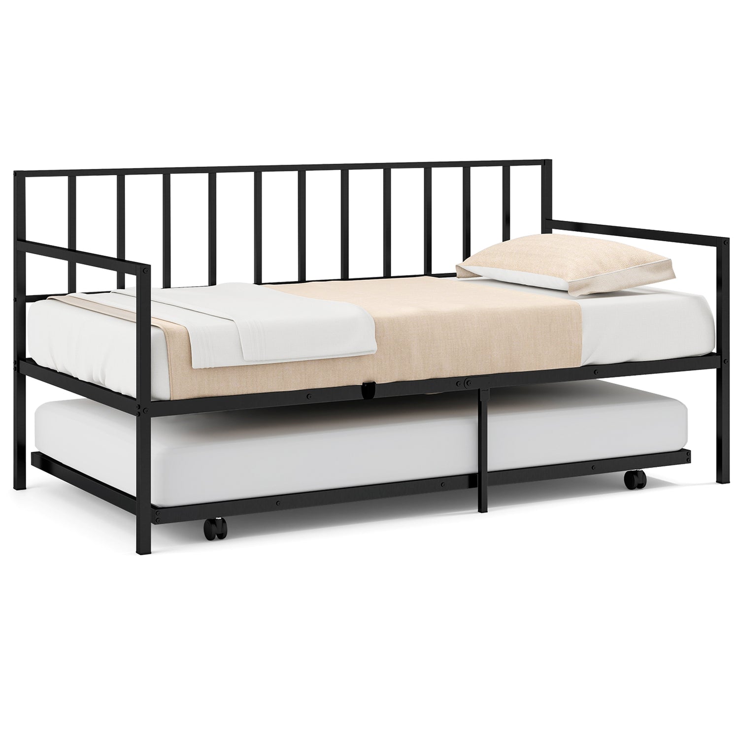 Twin Size Daybed and Trundle Frame Set Trundle Bedframe