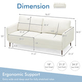 Modern Living Room Set: Loveseat  Armchair  Side Table & Coffee Table