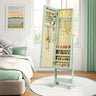 Mirrored Standing Jewelry Cabinet Storage Box