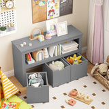 Kid Toy Storage Cabinet 3 Drawer Chest with Wheels Large Storage Cube Shelf