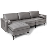 8-Piece Complete Industrial and Modern Living and Dining Room Set