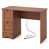 Modern Furniture Set with 2 Dining Chairs  Computer Desk and 3 Pieces Coffee Tables