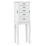 Large Storage Capacity Jewelry Cabinet with 5 Drawers
