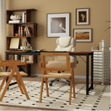All-in-One Home Office Furniture Bundle â Ergonomic Chair  Spacious Desk  Multi-Drawer Cart  Bookshelf & Accent Chairs